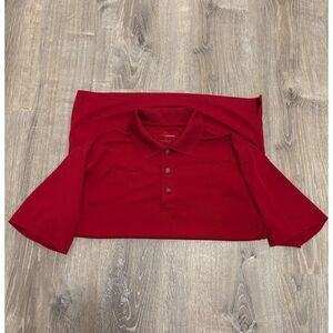 Grand Slam Off Course Classic-Fit Solid Men's Golf Polo Red Large‎